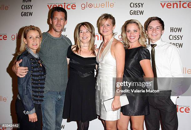 Actress Erin J. O'Brien, actor James Denton, director Casey Stangl, writer Susan Johnston, actress Liza Vital and actor Stewart W. Calhoun arrive at...