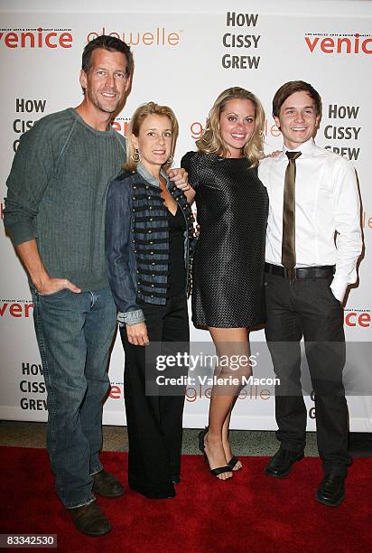 Actors James Denton, Erin J. O'Brien, Liza Vital and Stewart Calhoun arrive at the premiere of the play "How Cissy Grew" at the El Portal Forum...