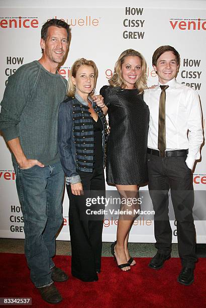 Actors James Denton, Erin J. O'Brien, Liza Vital and Stewart Calhoun arrive at the premiere of the play "How Cissy Grew" at the El Portal Forum...