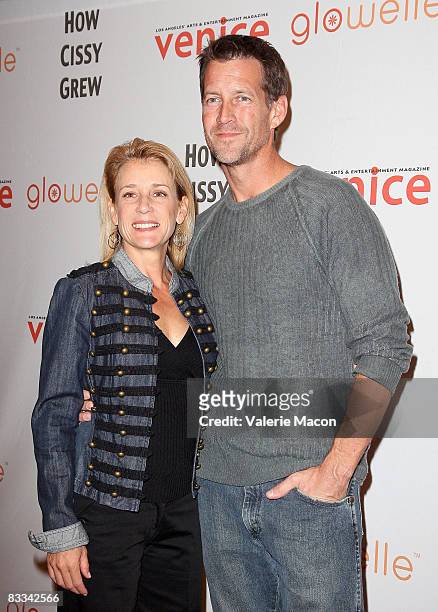 Actors Erin J. O'Brien and James Denton arrive at the premiere of the play "How Cissy Grew" at the El Portal Forum Theatre on October 18, 2008 in...