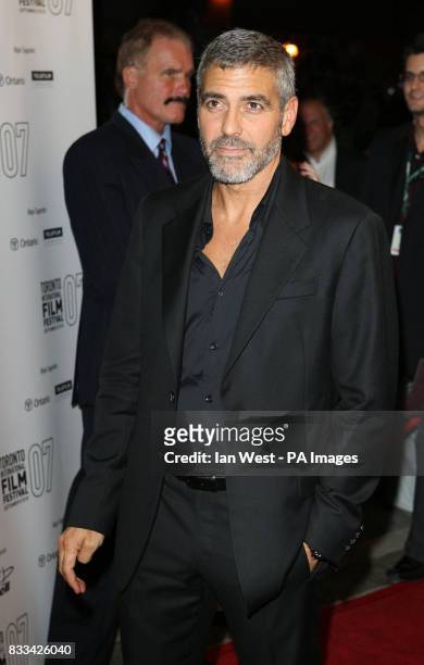 George Clooney arrives at the premiere for new film Michael Clayton, at the Roy Thomson Hall in Toronto, Canada. Picture date: September 7th, 2007.