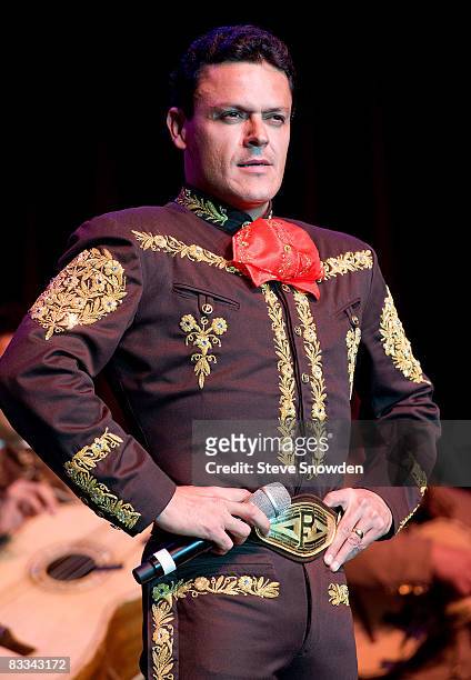 Latin Grammy Award Winner Pedro Fernandez Performs At Route 66 Casino's Legends Theater on October 18, 2008 in Albuquerque, New Mexico.