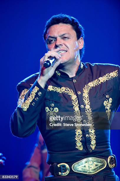 Latin Grammy Award Winner Pedro Fernandez Performs At Route 66 Casino's Legends Theater on October 18, 2008 in Albuquerque, New Mexico.