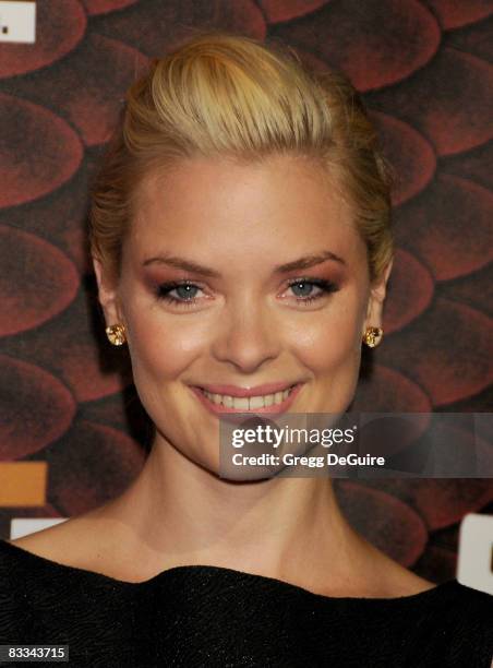 Actress Jaime King arrives at the Spike TV's "Scream 2008" Awards at The Greek Theater on October 18, 2008 in Los Angeles, California.