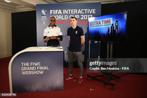 General view of the FIWC Extra Time Webshow during day one of the FIFA Interactive World Cup 2017 on August 16, 2017 in London, England.