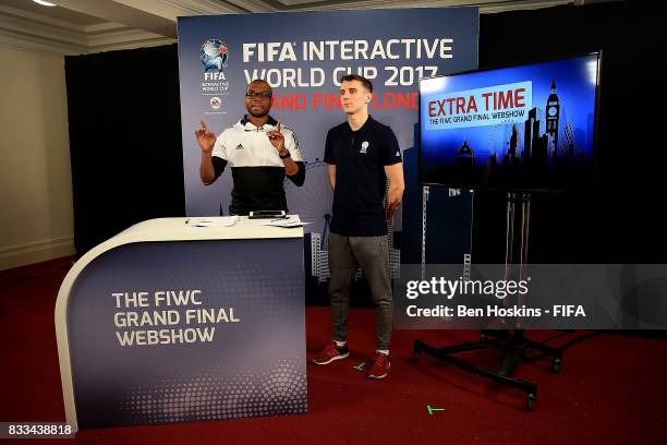 General view of the FIWC Extra Time Webshow during day one of the FIFA Interactive World Cup 2017 on August 16, 2017 in London, England.