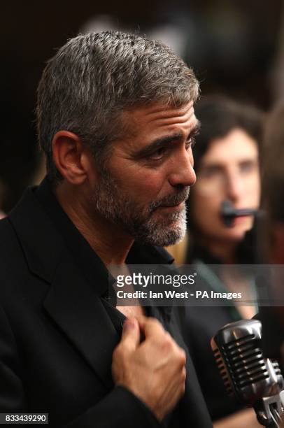 George Clooney arrives at the premiere for new film Michael Clayton, at the Roy Thomson Hall in Toronto, Canada.
