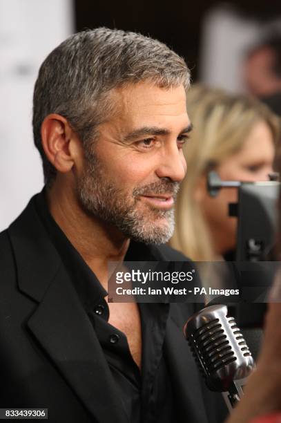 George Clooney arrives at the premiere for new film Michael Clayton, at the Roy Thomson Hall in Toronto, Canada.