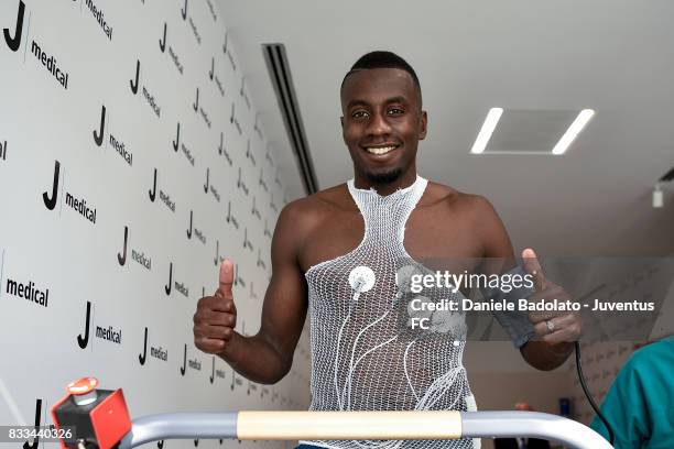 Juventus New Signing Blaise Matuidi attends medical tests on August 17, 2017 in Turin, Italy.