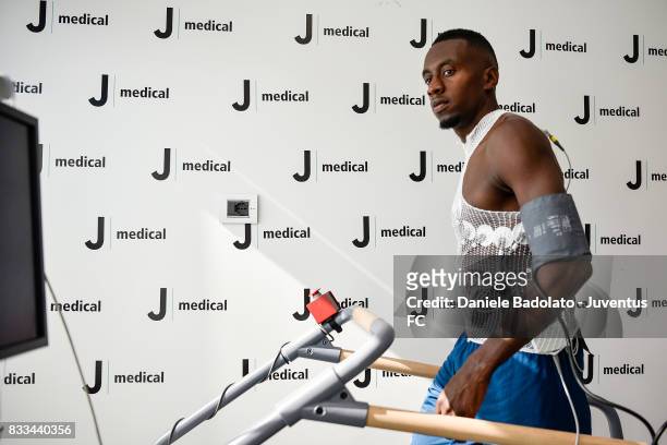 Juventus New Signing Blaise Matuidi attends medical tests on August 17, 2017 in Turin, Italy.