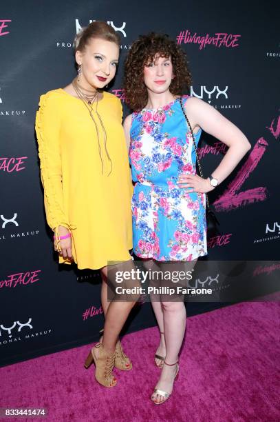 Karolina Zientek and Martyna Dziubek at the FACE Awards International Welcome Party at Andaz Hotel on August 16, 2017 in Los Angeles, California.