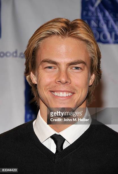 Derek Hough attends the 4th Annual "inCONCERT" Benefit to raise money for Project Angel Food on October 18, 2008 at the Howard Fine Theater in...