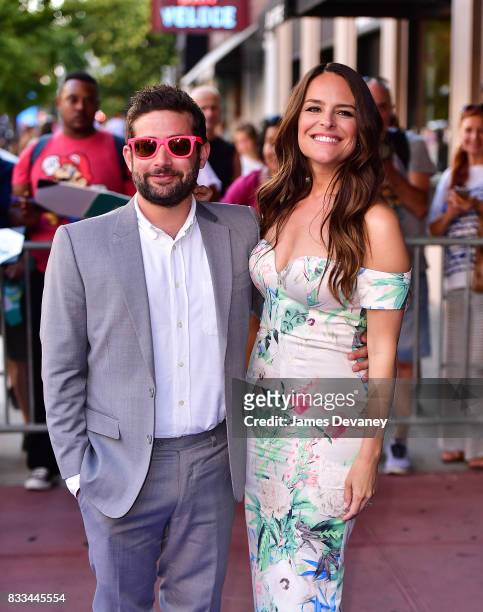 Joe Lewis and Yara Martinez arrive to 'The Tick' Blue Carpet Premiere at Village East Cinema on August 16, 2017 in New York City.