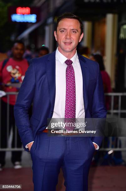 Peter Serafinowicz arrive to 'The Tick' Blue Carpet Premiere at Village East Cinema on August 16, 2017 in New York City.