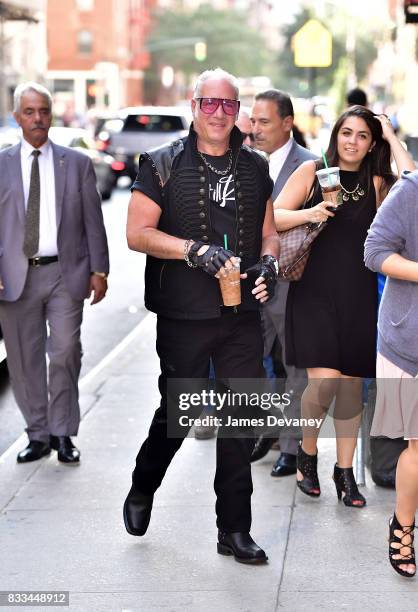 Andrew Dice Clay arrives to the 'The Late Show With Stephen Colbert' at the Ed Sullivan Theater on August 16, 2017 in New York City.