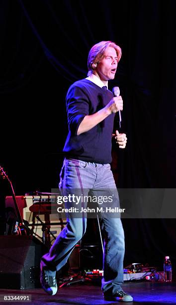Derek Hough performs at the 4th Annual "inCONCERT" Benefit for Project Angel Food on October 18, 2008 at the Howard Fine Theater in Hollywood,...