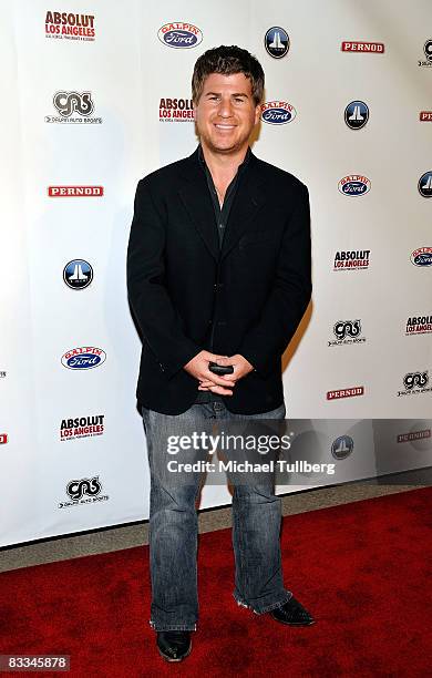 Actor Jason Hervey arrives at the benefit grand opening of celebrity vehicle customization shop Galpin Auto Sports on October 18, 2008 in Van Nuys,...