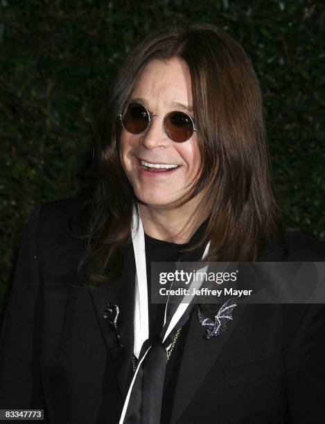 Ozzy Osbourne arrives at the Spike TV's "Scream 2008" Awards at The Greek Theater on October 18, 2008 in Los Angeles, California.