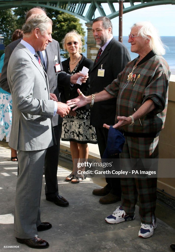 Charles tests out eco-friendly train