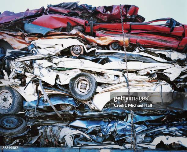 Crushed Cars High-Res Stock Photo