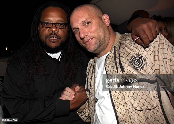 Chris Robinson and Steve Rifkin attends Steve Rifkin's BET Hip Hop Awards after party at Dreamland on October 18, 2008 in Atlanta.