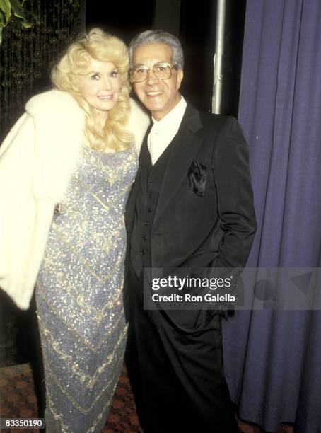 Actress Donna Douglas and Fashion Critic Richard Blackwell attend the 1986 International Angel Awards on February 20, 1986 at Ambassador Hotel in Los...