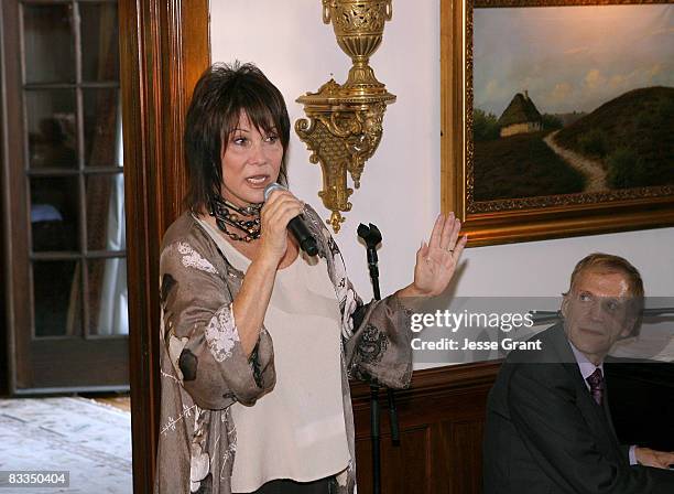 Michele Lee attends the wedding of Michael Feinstein and Terrence Flannery held at a private residence on October 17, 2008 in Los Angeles, California.
