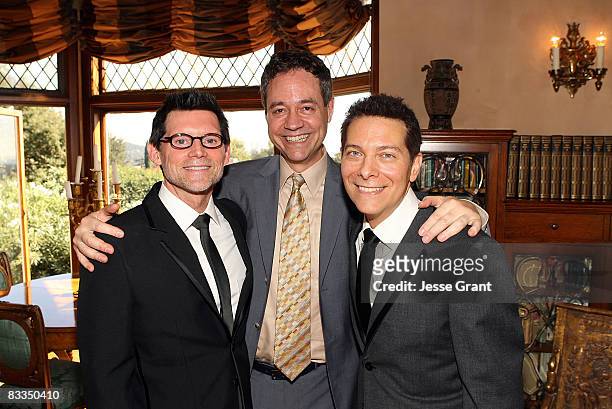 Mark Sendroff attends the wedding of Michael Feinstein and Terrence Flannery held at a private residence on October 17, 2008 in Los Angeles,...