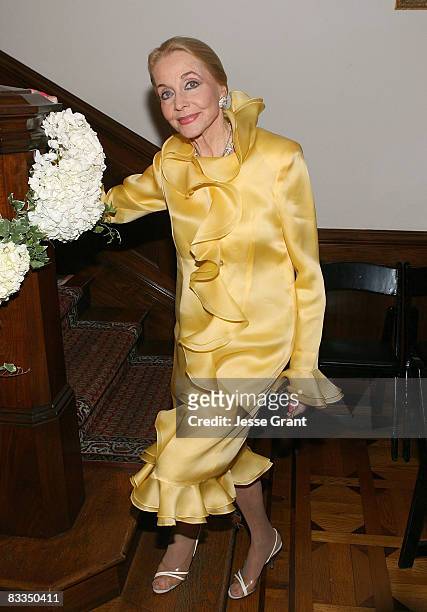 Anne Jeffreys attends the wedding of Michael Feinstein and Terrence Flannery held at a private residence on October 17, 2008 in Los Angeles,...