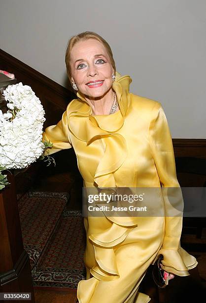 Anne Jeffreys attends the wedding of Michael Feinstein and Terrence Flannery held at a private residence on October 17, 2008 in Los Angeles,...