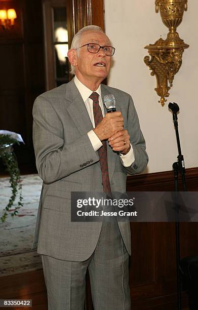 Alan Bergman attends the wedding of Michael Feinstein and Terrence Flannery held at a private residence on October 17, 2008 in Los Angeles,...