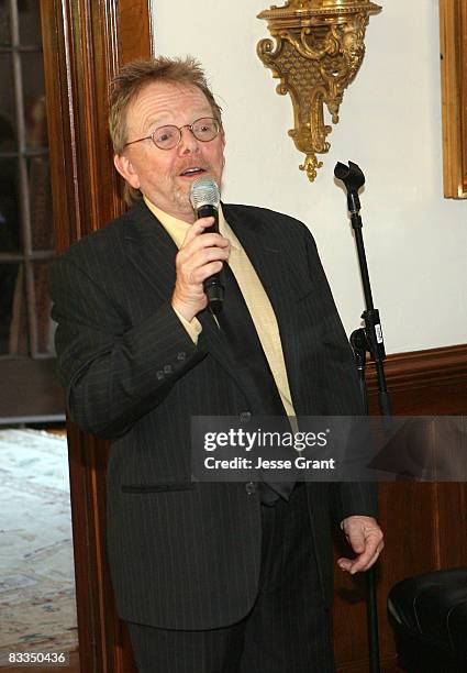 Paul Williams attends the wedding of Michael Feinstein and Terrence Flannery held at a private residence on October 17, 2008 in Los Angeles,...