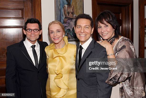 Anne Jeffreys, and Michele Lee attend the wedding of Michael Feinstein and Terrence Flannery held at a private residence on October 17, 2008 in Los...