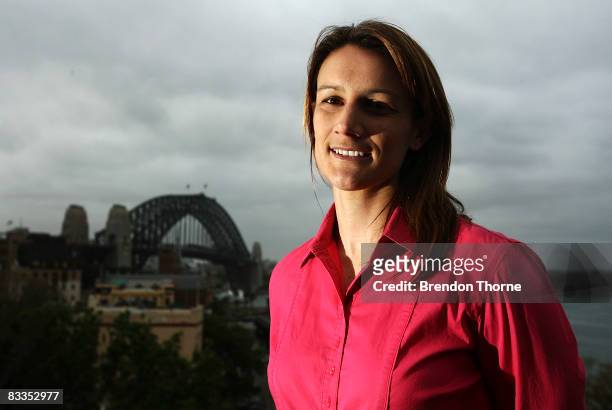 Di Alagich of Adelaide poses during the official launch of the W-League at the Museum of Contemporary Art on October 20, 2008 in Sydney, Australia....