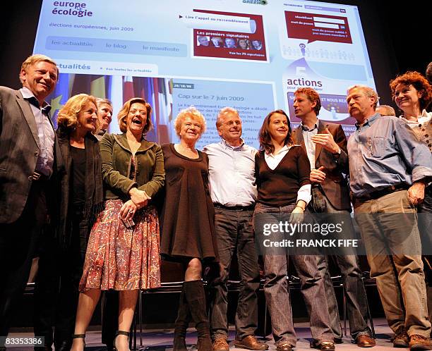 - President of the French Independant Ecologists Movement Antoine Waechter, head of the European Parliament monitoring delegation Marie Anne Isler...