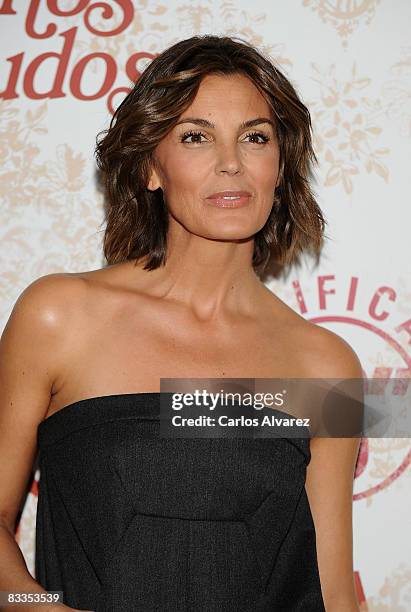 Spanish model and actress Mar Flores attends "Los Anos Desnudos" photocall at ME Hotel on October 20, 2008 in Madrid, Spain.