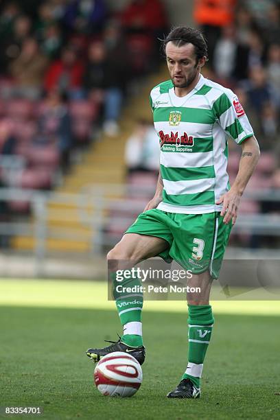 Nathan Jones of Yeovil Town in action during the Coca Cola League One Match between Northampton Town and Yeovil Town at Sixfields Stadium on October...