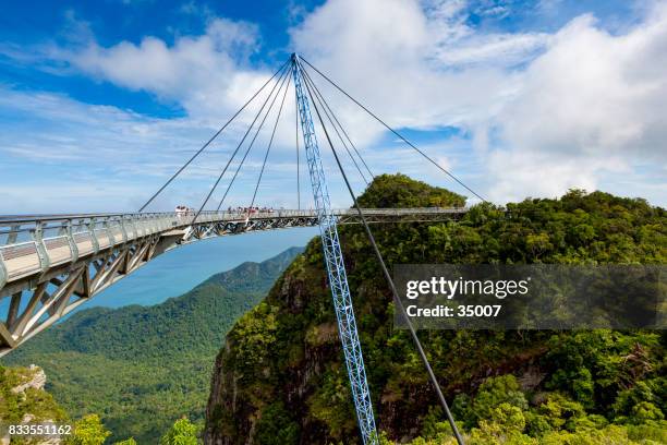 langkawi sky bridge, malaysia - canopy walkway stock pictures, royalty-free photos & images