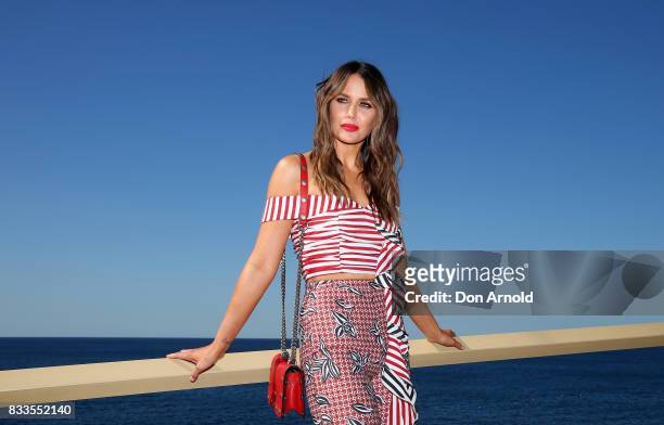 Jodi Anasta poses at the Myer Spring 2017 Fashion Launch on August 17, 2017 in Sydney, Australia.