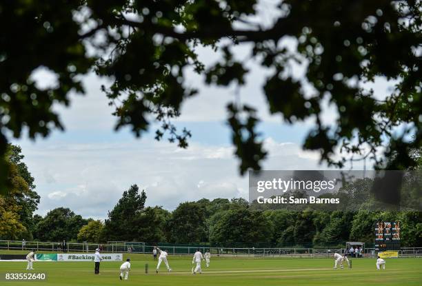 Dublin , Ireland - 17 August 2017; A general view of the action during the ICC Intercontinental Cup match between Ireland and Netherlands at Malahide...