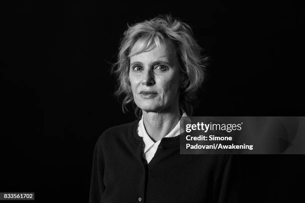 Siri Hustvedt attends a photocall during the Edinburgh International Book Festival on August 17, 2017 in Edinburgh, Scotland.