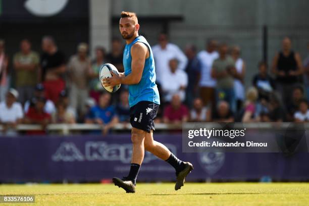 Aaron Cruden of Montpellier during training session of Montpellier at on August 17, 2017 in Montpellier, France.