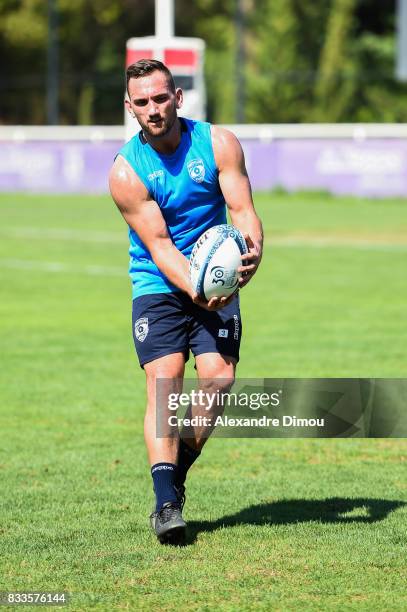 Aaron Cruden of Montpellier during training session of Montpellier at on August 17, 2017 in Montpellier, France.