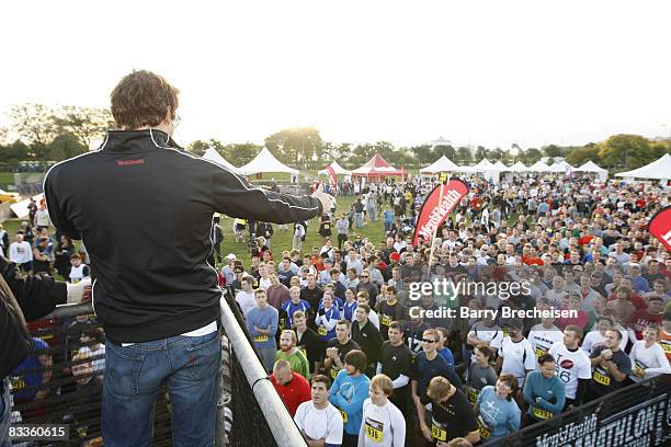 Host and Celebrity Chef Rocco DiSpirito at the Men's Health Chicago Urbanathlon 2008 on October 18, 2008 in Chicago, Illinois.