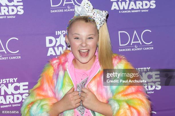 Dancer / Actress JoJo Siwa attends the 2017 Industry Dance Awards and Cancer Benefit show at Avalon on August 16, 2017 in Hollywood, California.