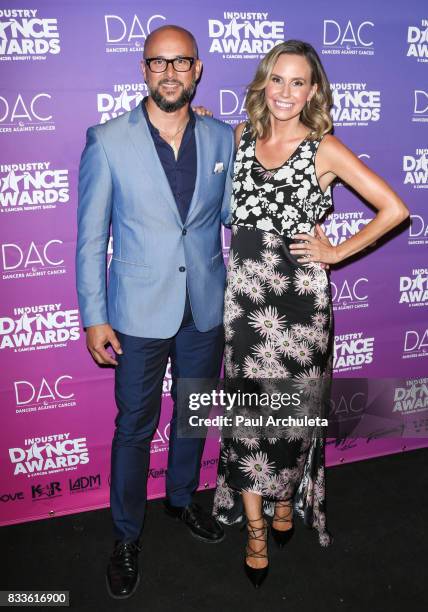 Personalities Chris Judd and Keltie Knight attend the 2017 Industry Dance Awards and Cancer Benefit show at Avalon on August 16, 2017 in Hollywood,...