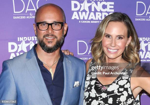 Personalities Chris Judd and Keltie Knight attend the 2017 Industry Dance Awards and Cancer Benefit show at Avalon on August 16, 2017 in Hollywood,...