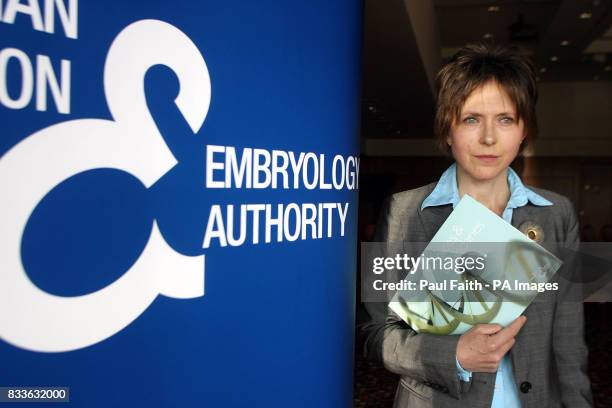 Human Fertilisation and Embryology Authority chair Dame Suzi Leather at a conference in the Stormont hotel in Belfast, where the UK fertility...