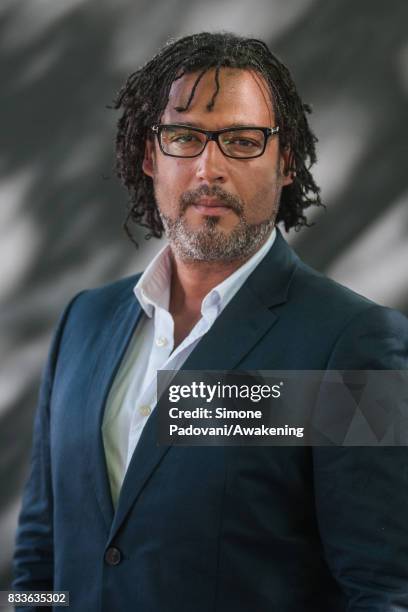 David Olusoga attends a photocall during the Edinburgh International Book Festival on August 17, 2017 in Edinburgh, Scotland.