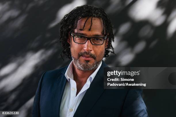 David Olusoga attends a photocall during the Edinburgh International Book Festival on August 17, 2017 in Edinburgh, Scotland.